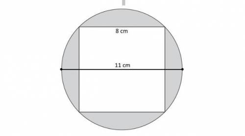 4. The figure shown was created by placing the vertices of a square within the circle. What is the a