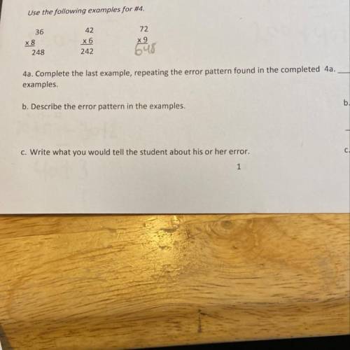 How do I solve #4 a-c?