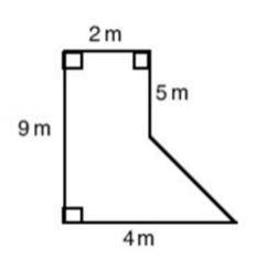 The school playground is the shape below. How many squaremeters is the playground. (Find the area).A