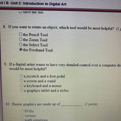 Could someone please help me with number 8 please
