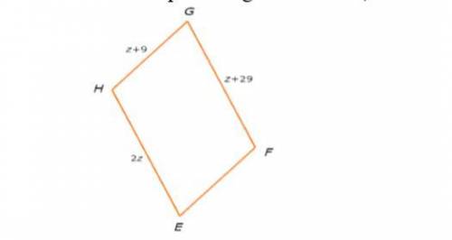 EFGH is a parallelogram. Find z.  *giving brainliest to the correct answer*