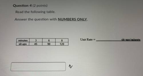 Read the following table. Answer the question with Numbers Only.