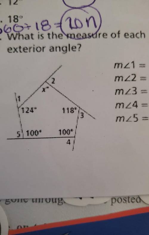 13. What is the measure of eachexterior angle?