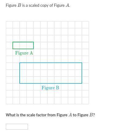 Hello. Please help. I need to find the scale factor from figure A to Figure B.