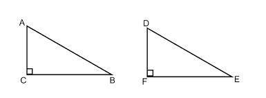 For the following right triangles: AC≅DF What else do we need to know to prove that the triangles ar