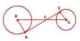 30 Points! Complete the following proof. Given: AE is tangent to circle R at point A and to circle S