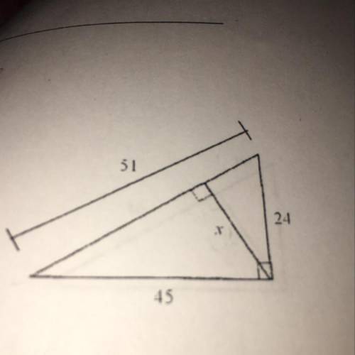 What is X in this triangle problem? How would I solve it