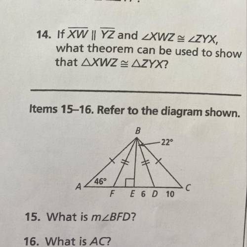 Please answer 15 and 16 please