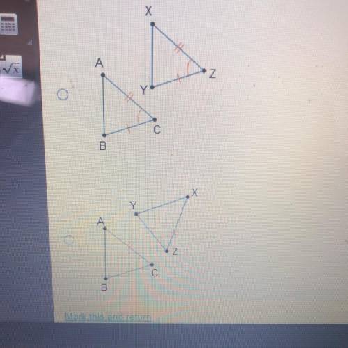 Which of these triangle pairs can be mapped to each other using both a translation and a reflection