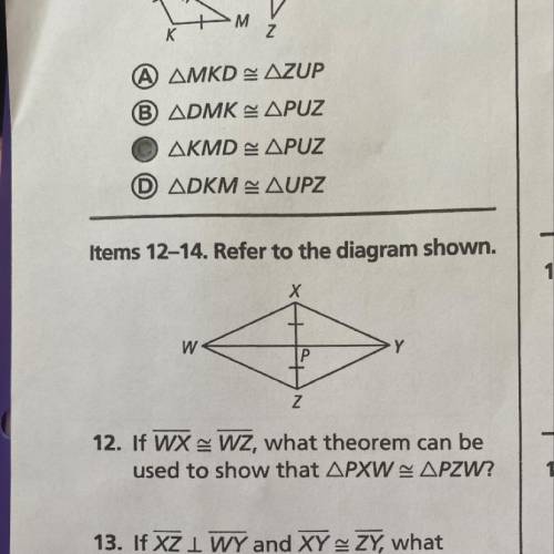 Answer number 12 please