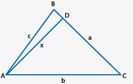Complete the proof of the Law of Sines/Cosines. Triangle ABC with side b between points A and C, sid