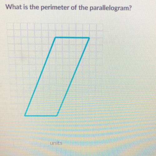 What is the perimeter of the parallelogram? *On Khan Academy*