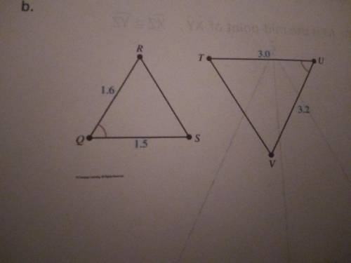 Determine whether each pair of triangles is similar. If yes, state the similarity property that supp