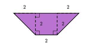 What is the area of the shape below.
