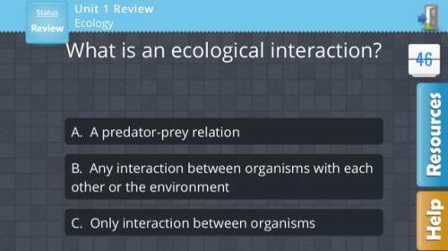 What is an ecological interaction