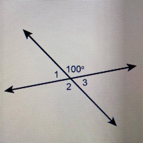 Two lines intersect to form the angles shown. Which statements are true? Select each correct answer.