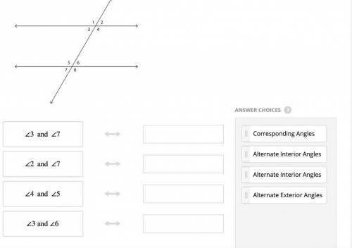 Match the following pair of angles with their respective definitions.HELP