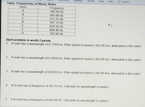 I Truly Need Help ASAP). Sound waves Math Exploration. (Question 6) An F note has a frequency of 698