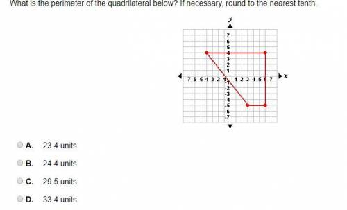 Please help me I'm offering 21 points What is the perimeter of the quadrilateral below, if necessary