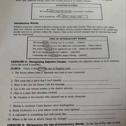Complete the worksheet