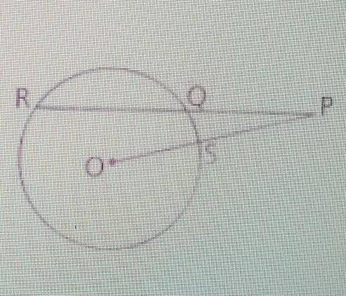 23 in circle 0. PQ = 4. RQ = 10, and PO = 15.Find PS (the distance from P to circle O