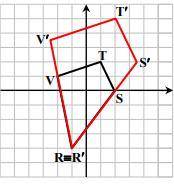 In each of the following graphs, the two given polygons are similar. Write precisely a single dilati