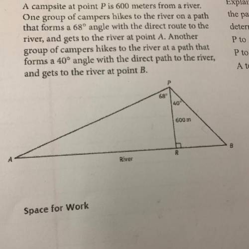 Explain how to determine the lengths of the paths mentioned below and determine their value  P to A
