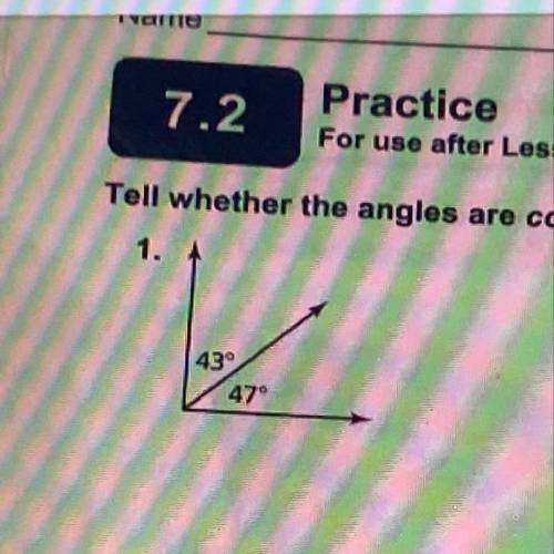 Tell whether the angles are complementary, supplementary, or neither  PLEASE HELP