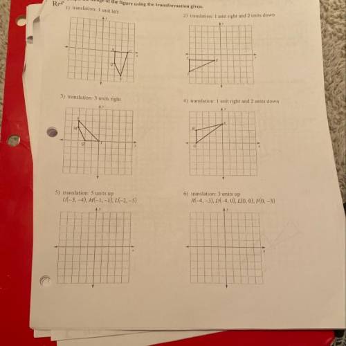 I need help graphing please!!  Graph the image of the figure using the transformation given.