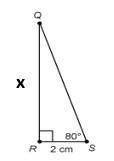 When labeling the sides of our triangle in regards to angle S, side x would be __________.A. Hypoten