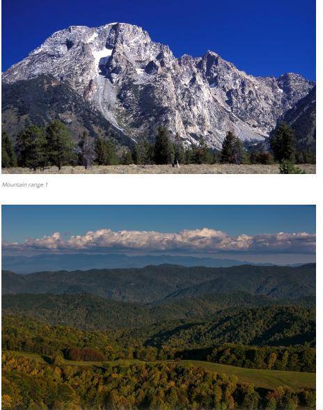 Which mountain range is probably older? Explain your answer.