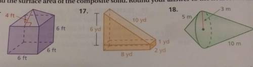 Find the surface area of the composite solid. Round to your nearest tenth.