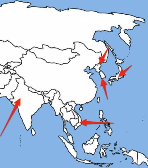 Wordbank: china,India,Japan,North Korea,South Korea,Vietnam