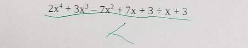 Determine the quotient of the rational expression by using long division: