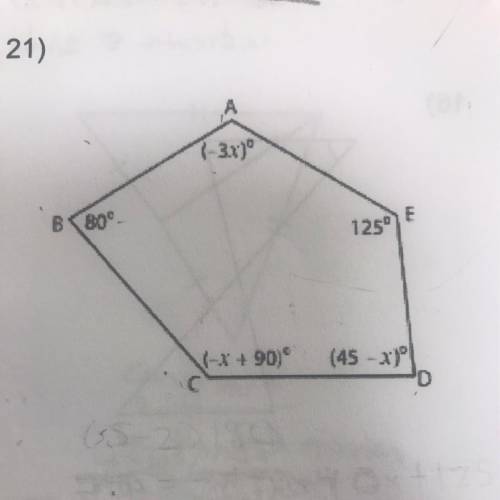 How do I find the measure of the interior angle?