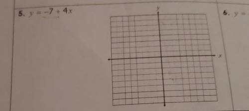 Y = -7 + 4x Please help me with this. :)