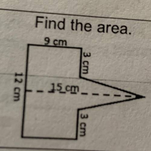 Find the Area. Please help! (Picture included)