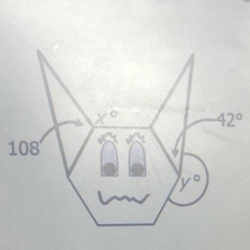 Robert has made a mask consisting of two triangles and a regular hexagon. Identify all true statemen