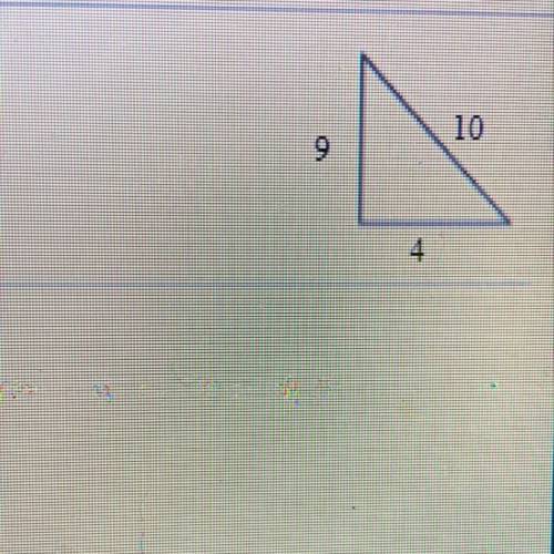 Is this a right triangle?  Yes or No?
