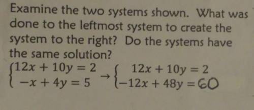 Examine the two systems shown. What wasdone to the leftmost system to create thesystem to the right?