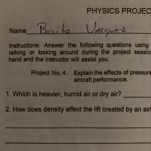 Which is heavier, humid air or dry air ?