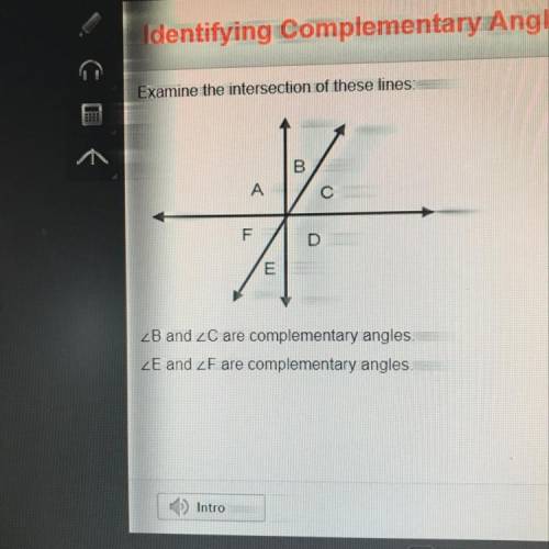 Which of the following other pairs of angles are complementary?