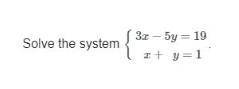 PLEASE ANSWERRRRRRRRRRRRRRRRRRRRR A. (-4, 5) B. (8, 1) C. (3, -2) D. No solution E. Infinite number