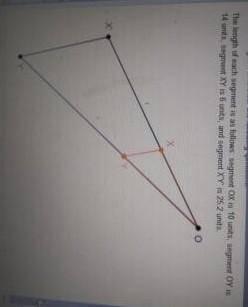 What is the length of segment OY?Explain or show your workâ