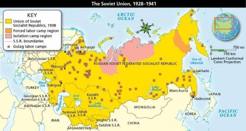 Analyze Maps >> In which part of the Soviet Union was the heaviest concentration of Gulag labo