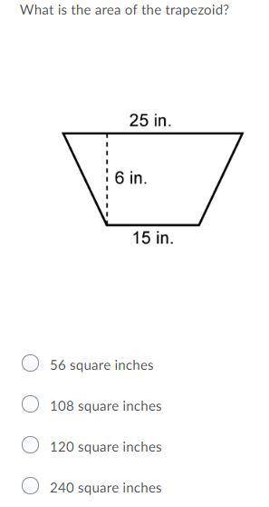 What is the area of the trapeziod?