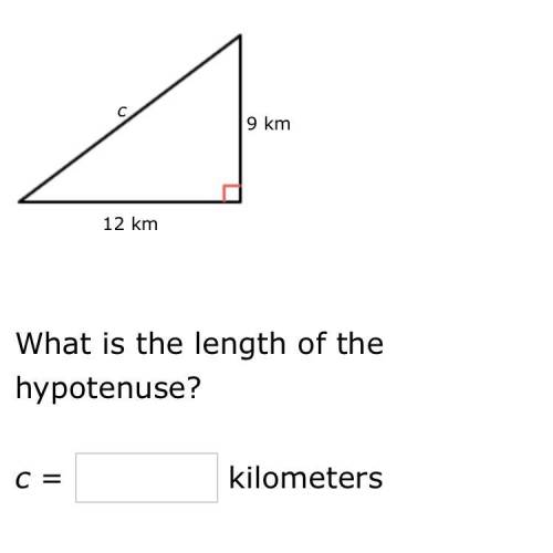 What’s the length of the hypotenuse?