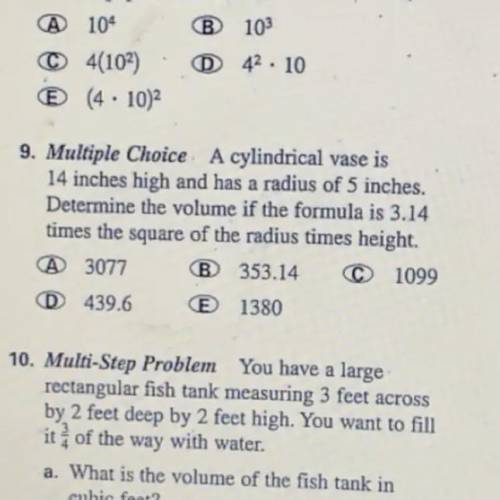 I need help with number 9. simple algebra.