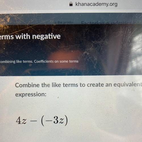 Combine the like terms to create an equivalent expression: 42 – (-32) PLS HELP