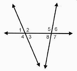 In the diagram, which pair of angles are alternate interior angles? 2 and 5 1 and 7 5 and 3 7 and 5
